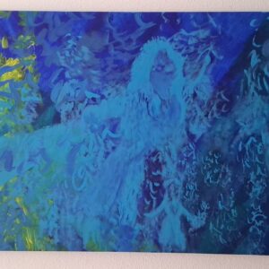 El caballero se descubre 141x69 (Acrílico sobre lienzo)